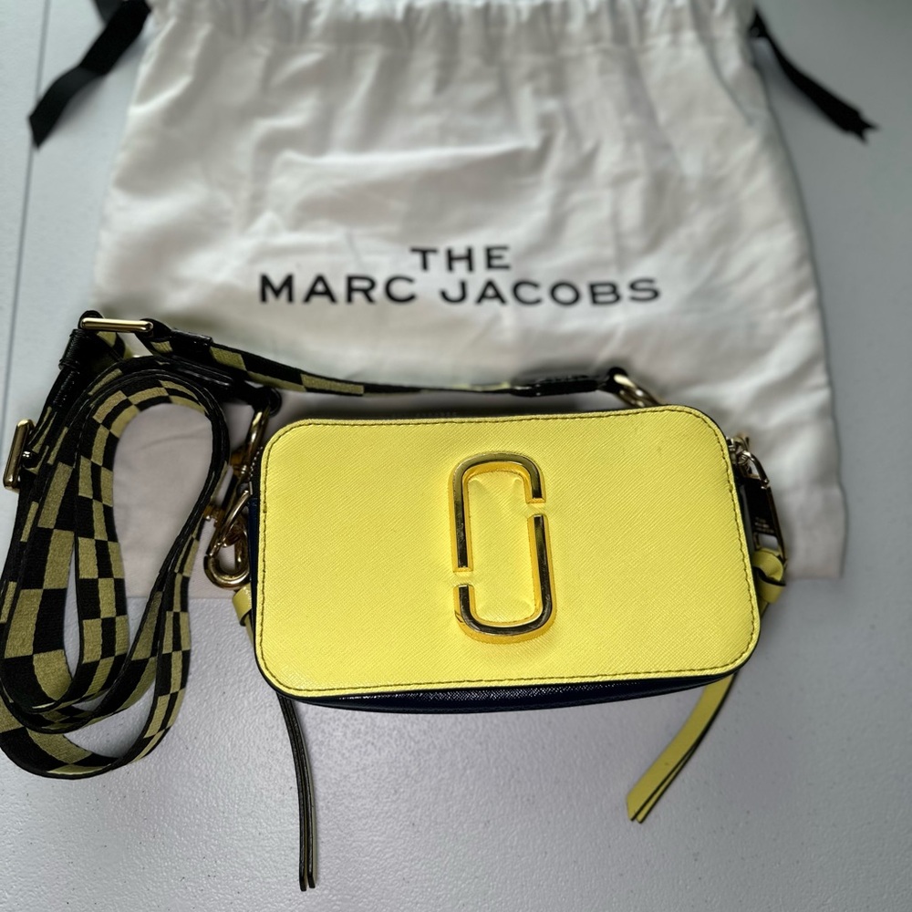 Marc Jacobs Yellow Crossbody with Chain Strap